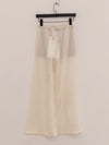 SWAYING 25 Early Fall Seamless Pointed Wool Straight Pants SW-SW25PF3B11C1-BAI White